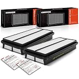 A-Premium 2-PC Engine Air Filter Compatible with Honda & Acura