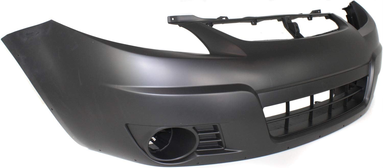 Evan-Fischer Front Bumper Cover Compatible with 2007-2012 Suzuki SX4 Primed (10-12 with Cover Extension) Hatchback