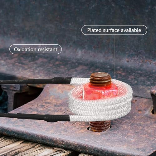 Uadme Induktionsheizer Spulen, 4 Stück Induktionsspule für Induktionsheizgerät, Induktion Heizspule 3,0 mm Messingkern, Ø20/25/30mm und 750mm Freityp, für Induktion Schrauben Lösen