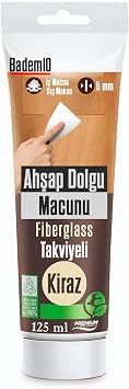Ahşap Parke Tamir Macunu KİRAZ Renk Mobilya Masa Dolgu Çatlak Çizik Giderici 125 ML Kullanıma Hazır