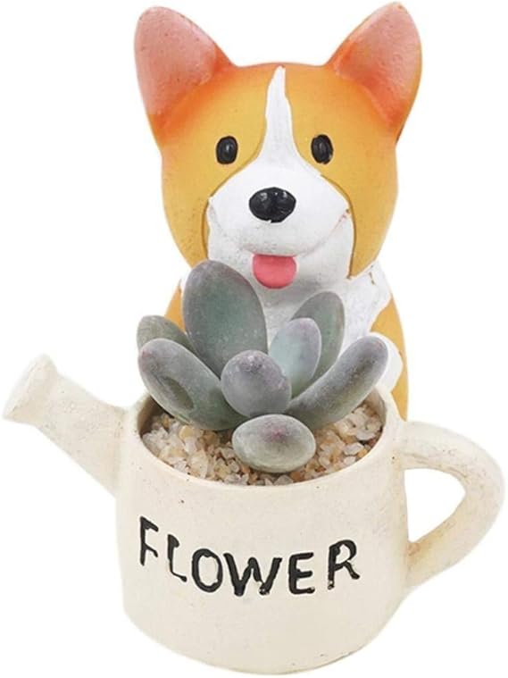 Amazon Com Chouchou Soporte De Flores Para Perro Diseno De Corgi Hogar Y Cocina
