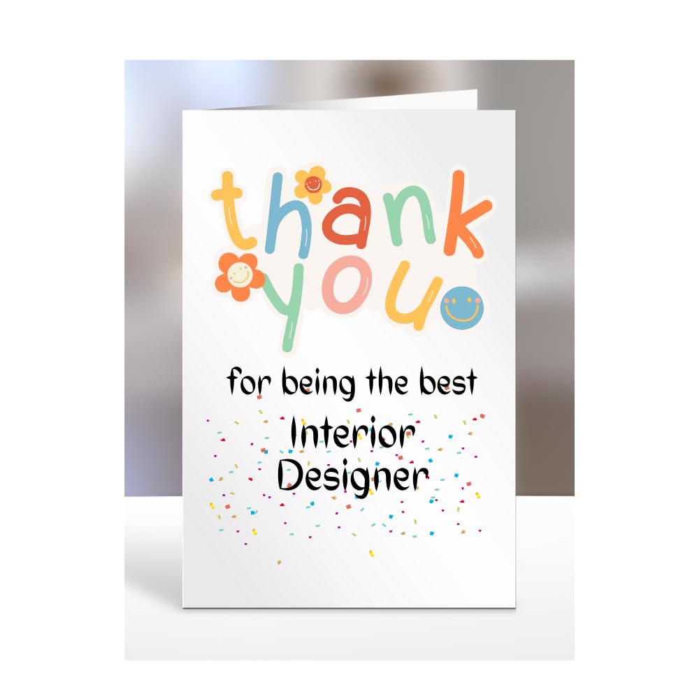 Thank you card for Interior Designer, men, women, him, her, colleague, boss, manager, supervisor, friend, gifts, presents for christmas, A5-212b_35