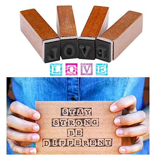70Pcs Wooden Rubber Alphabet Letter Number Stamps,Alphabet Stamps Set with Wood Storage Box,Vintage Wooden Rubber Letter Number and Symbol Stamp for DIY Scrapbook,Gift Card,Crafts,Painting - Thumbnail 7