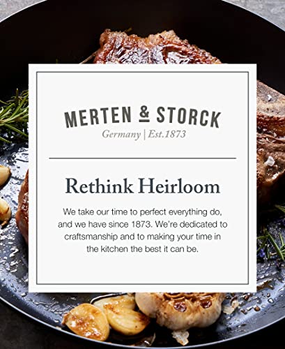 Merten & Storck Pre-Seasoned Carbon Steel Induction 8" Frying Pan Skillet, Oven Safe, Black #TOP3