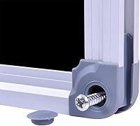 Vista 3 de Pizarra grande negra de 36 x 48 pulgadas para la pared de la escuela, pizarra magnética negra con marco de aluminio y bandeja para marcadores