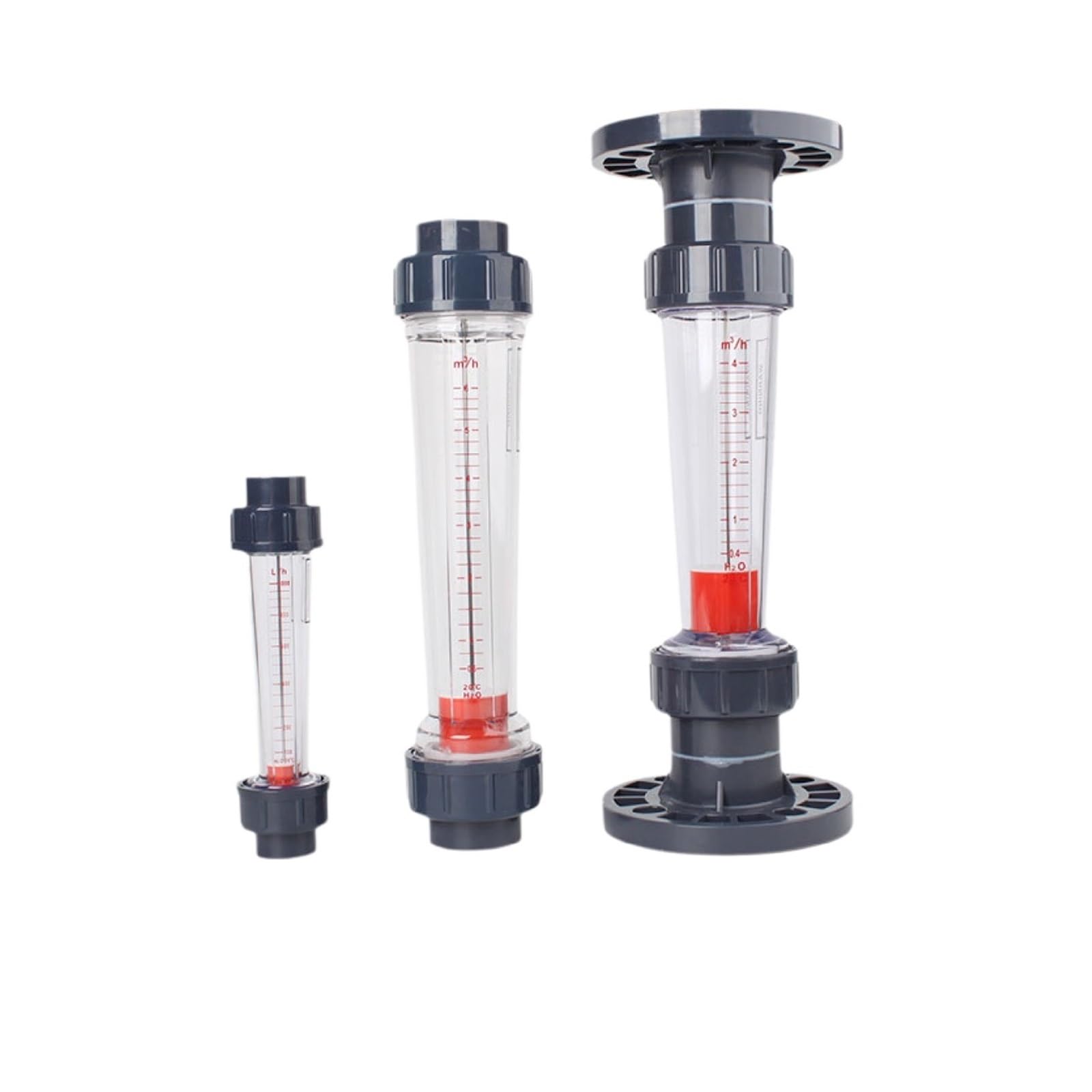 1 medidor de Flujo de área Variable de Tubo de plástico DN15-50, rotámetro de líquido.(DN32 0.4-4m3 per H,Gluing Socket)