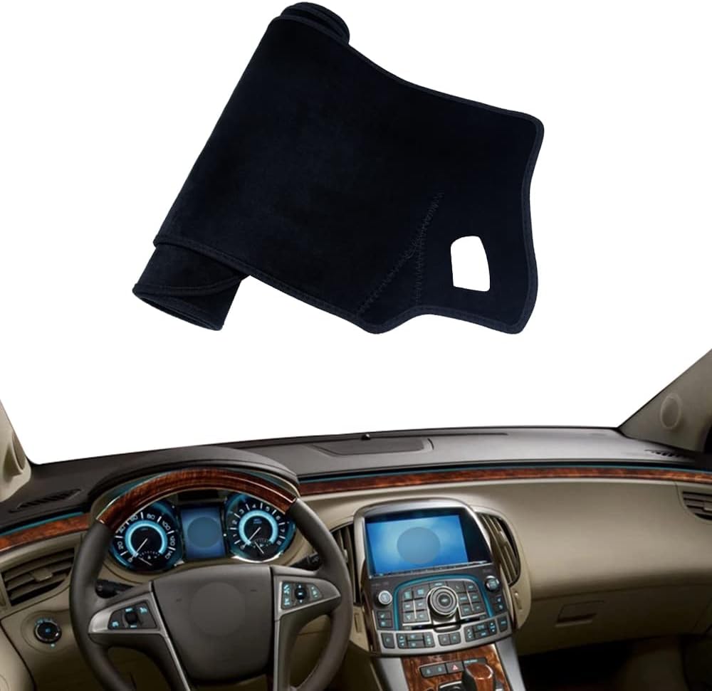 Flannel Dashboard Dash Cover Nonslip Car Dash Board Mat Compatible with Buick Lacrosse Allure Alpheon 2010-2016 (Without HUD)