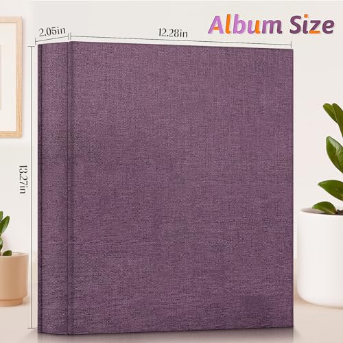 Popotop Photo Album 4x6 600 Pockets for Wedding Gifts,Linen Hardcover Picture Albums for Family Anniversary Baby Vacation Pictures