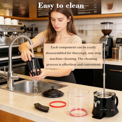 Anrain 10L/2.6Gal Commercial Hot Chocolate Machine, 80 Cup Hot Drink Dispenser with 86-194°F Adjustable Temperature, Hot Chocolate Machine Maker for Cocoa, Milk, Coffee, Juice
