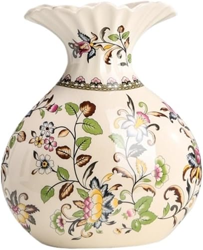 Bzgpmfud A Vase Desktop Creative New Chinese Style Ceramic Blue Nd White Decorative Flower Vase(D)