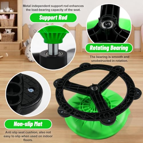 AOBOTE Spinning Chair for Autistic Kids, 360° Silent Rotation Kids Sensory Chair, Durable PP Autism Swivel Chair, Sensory Integration Training Body Coordination Toy by AOBOTE - Used condition - Image 6