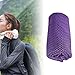 Zxpjkyu Microfiber Towel for Neck and Face in Warm Conditions, Ideal for Gym and Outdoor Use, Purple