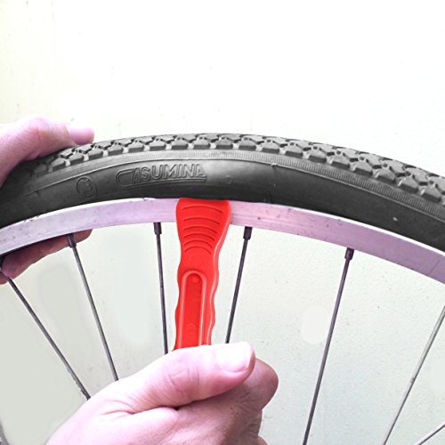 Funfitness Bike Tire Lever - Red - Premium Hardened Plastic Levers To Repair Bicycle Tube - Must Have Tool Kit For Road Bicyclist - Set Of 3 #TOP4