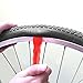FunFitness Bike Tire Lever - Red - Premium Hardened Plastic Levers to Repair Bicycle Tube - Must Have Tool Kit for Road Bicyclist - Set of 3