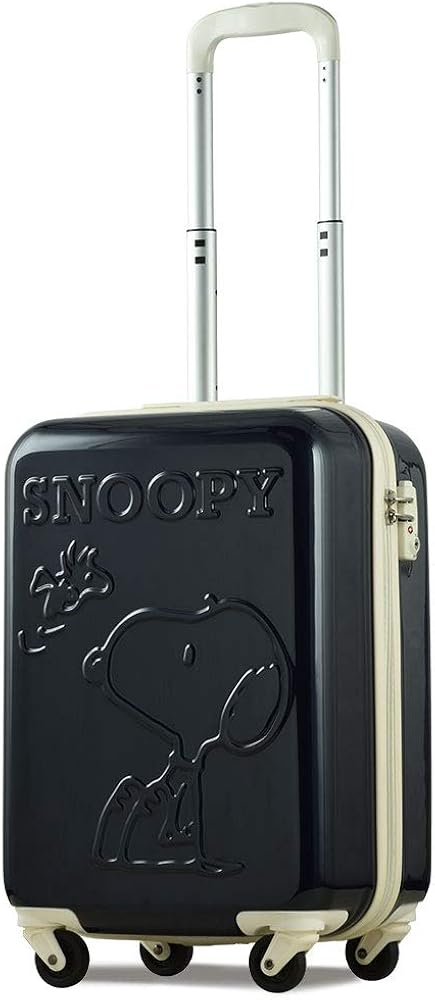 Amazon スヌーピー Snoopy スーツケース 機内持ち込み 小型 Sサイズ ピーナッツ Peanuts 軽量 小型 おしゃれ Tsa ハードキャリー キャリーケース Sサイズ ネイビー スーツケース