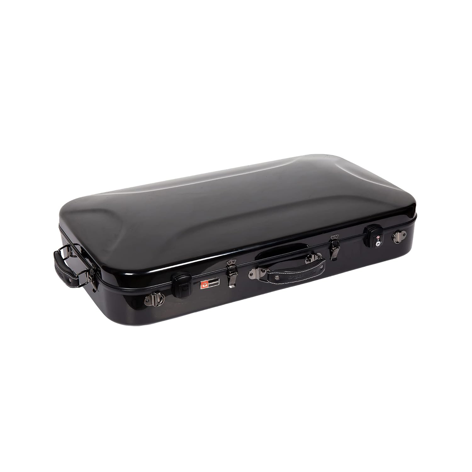 Crossrock Double Baritone Ukulele Case, 100% Purity Fiberglass Case with TSA Lock, Black (CRF2020DBUBK)