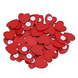 rotes holzherz dekorieren Geeignet für Bastelprojekte, Sammelalben, als Tischkonfetti, Weihnachtsbaumschmuck.