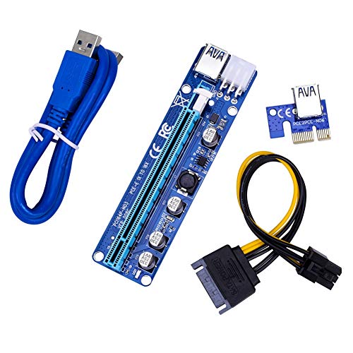 Gheuuoey 60cm VER 008C Molex 6sPCI Express PCIE PCI-ECU[J[h1X-16X[`USB 3.0P[u }CjOrbgRC}Ci[