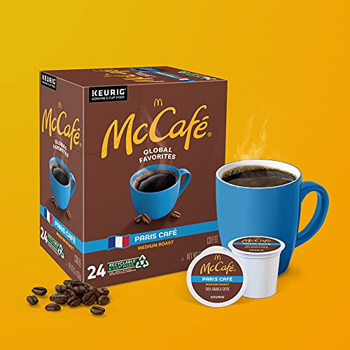 Image of McCafe Paris Cafe, Single Serve Coffee Keurig K-Cup Pods, Medium Roast Coffee, 96 Count (4 Packs of 24)