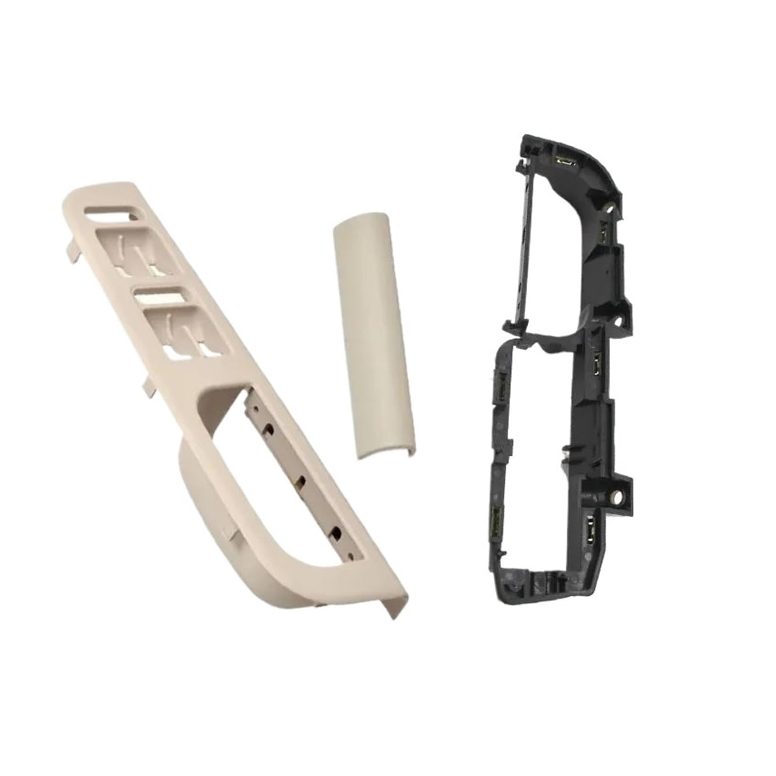 HIVZIVCCIK Interior Door Handle for Jetta for MK4 1999-2004 for Bora 2008-2012 3B1867171EA94 Interior Door Handle Lifter Switch Bracket Base Caps Interior Grab Handle(Beige 3pcs)