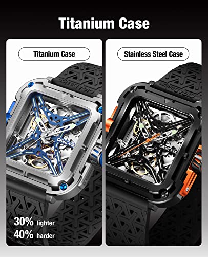 Ciga Design Mechanical Automatic Watch X Series Suv Inspired Anti-Shock Design Sapphire Crystal Analog Skeleton Watches With Silicone And Nylon Strap Fashion Wrist Accessories For Men And Women #TOP2
