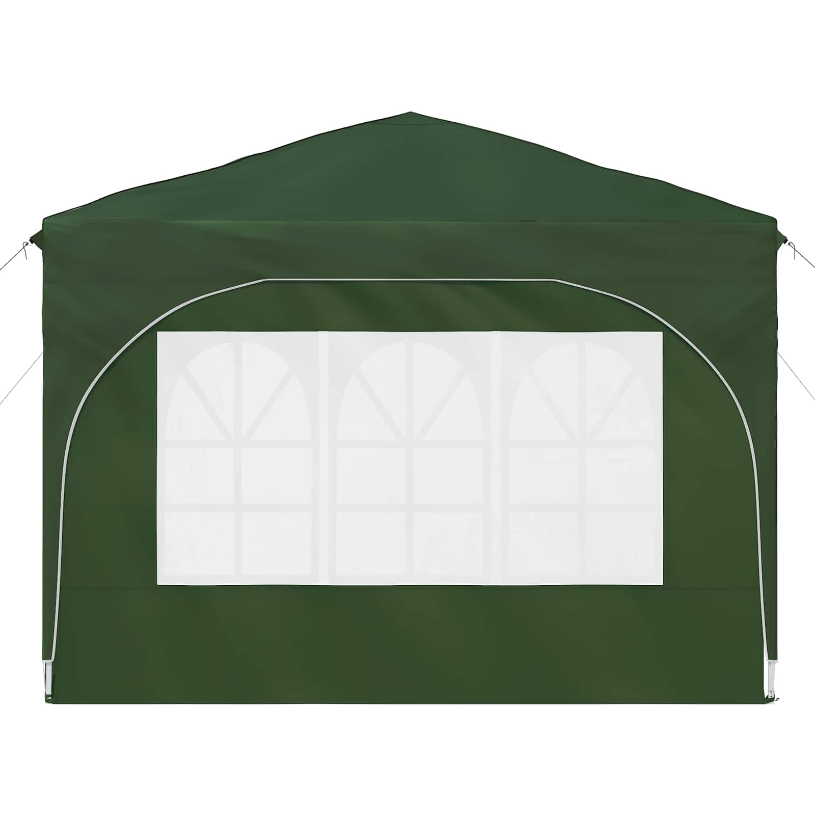 Namiot imprezowy Pop-up 290 x 290 x 245 cm, zielony, tkanina Oxford 210D, regulacja wysokości 227-245 cm, z 2 ścianami bocznymi, ochrona przed promieniowaniem UV i deszczem, mobilny namiot