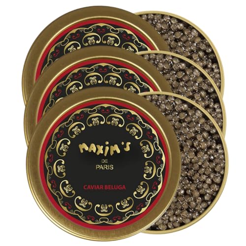 Caviar Beluga Búlgaro Maxim's de Paris – 3 X 100g