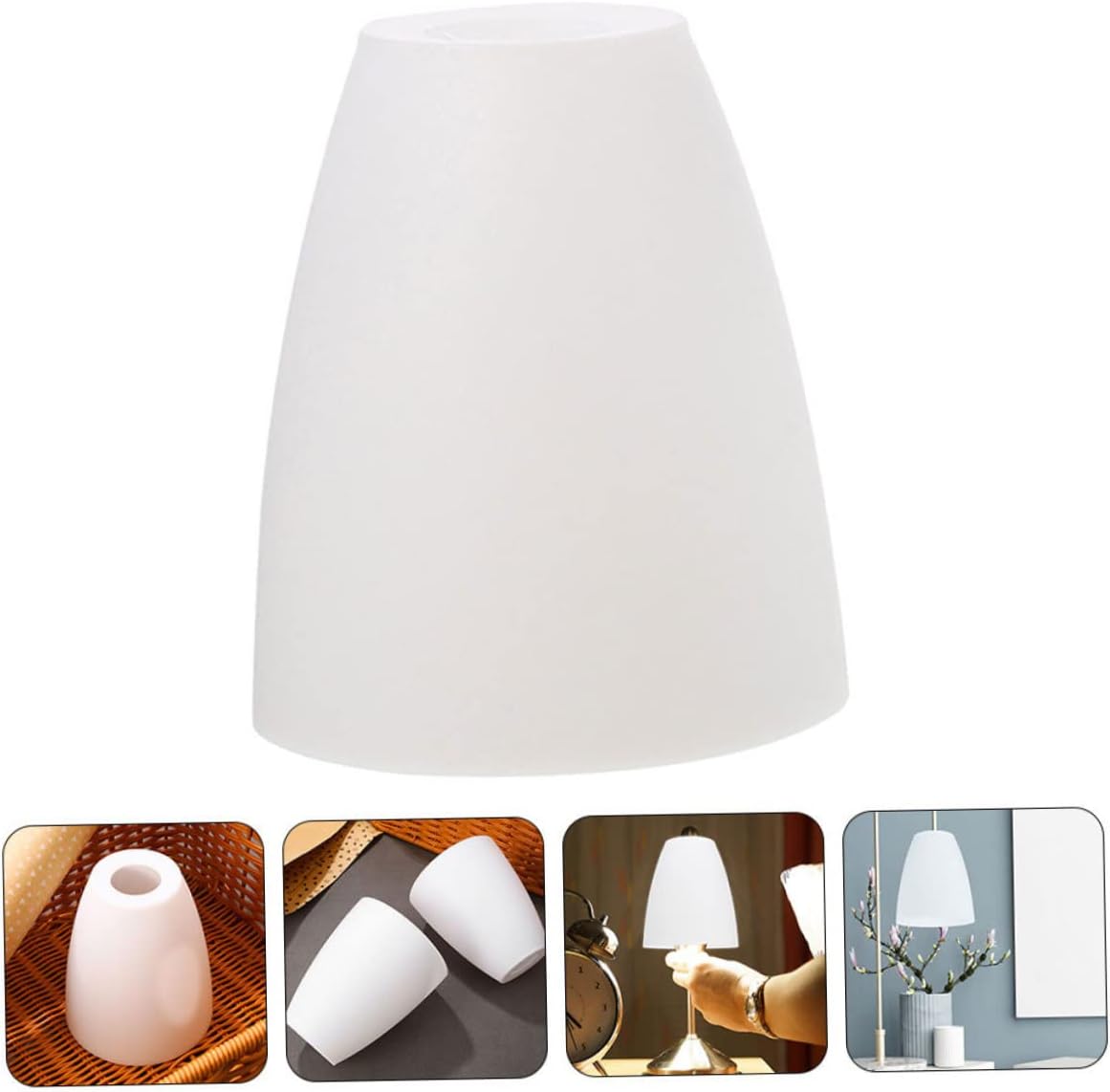 Plastic Lampshade Replacement 4.52X3.93X3.93In Lightweight Lamp Shade Cover for Table Floor Pendant Lights Home Decorative Lamp Cover