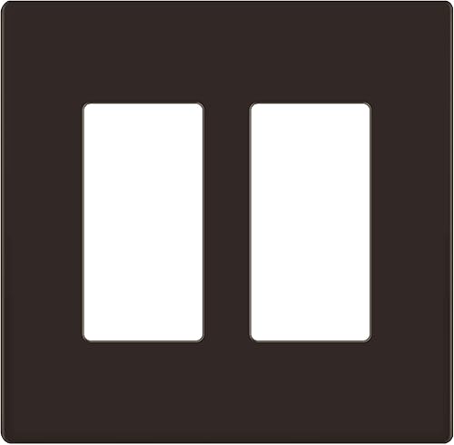 Vista 90 de LIDER - Cubierta decorativa de interruptor con acabado mate, placa de pared sin tornillos, tamaño mediano, 3 bandas de 4.88 x 6.77 pulgadas