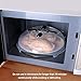 Magnetic Microwave Splatter Cover,EZONTEQ Microwave Plate Guard Lid With Steam Vent 11.8 Inch