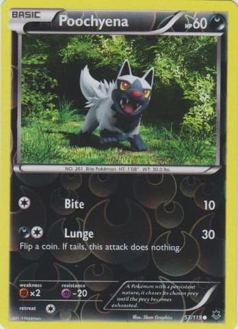 Pokemon - Poochyena (53/119) - XY Phantom Forces - Reverse Holo