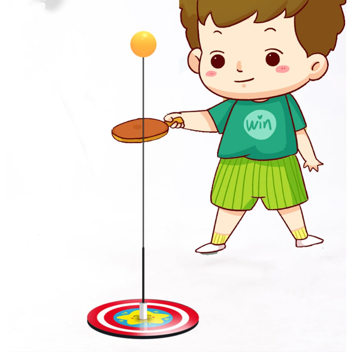 Veemoon Table Tennis Trainer Enhancing Eye and Hand Coordination for Personal Training and and Plastic Material with Flexible Shaft Suitable as Interactive Toy and for Parents