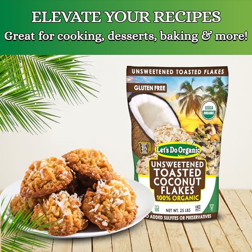 Edward & Sons Let'S Do Organic Toasted Unsweetened Coconut Flakes thumb #1