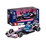 Bburago   F1 BWT Alpine A525 2025#10 Gasly, Voiture Diecast à l'échelle 1:43 avec détails Authentiques, réplique F1 Alpine, livrée Bleue/Rose, Licence Officielle, âge recommandé 3+ Ans