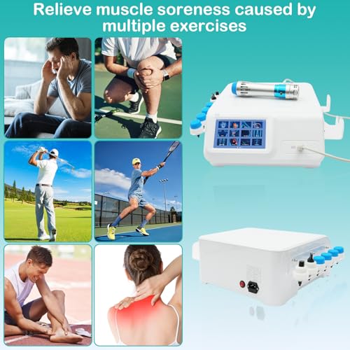 Image of Shockwave Therapy Machine for Pain Relief,Deep Tissue Massager for Back, Waist, Leg, and Golfer's Elbow Discomfort