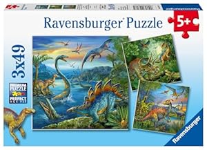 Ravensburger Kinderpuzzle 3x49 Teile Faszination Dinosaurier
