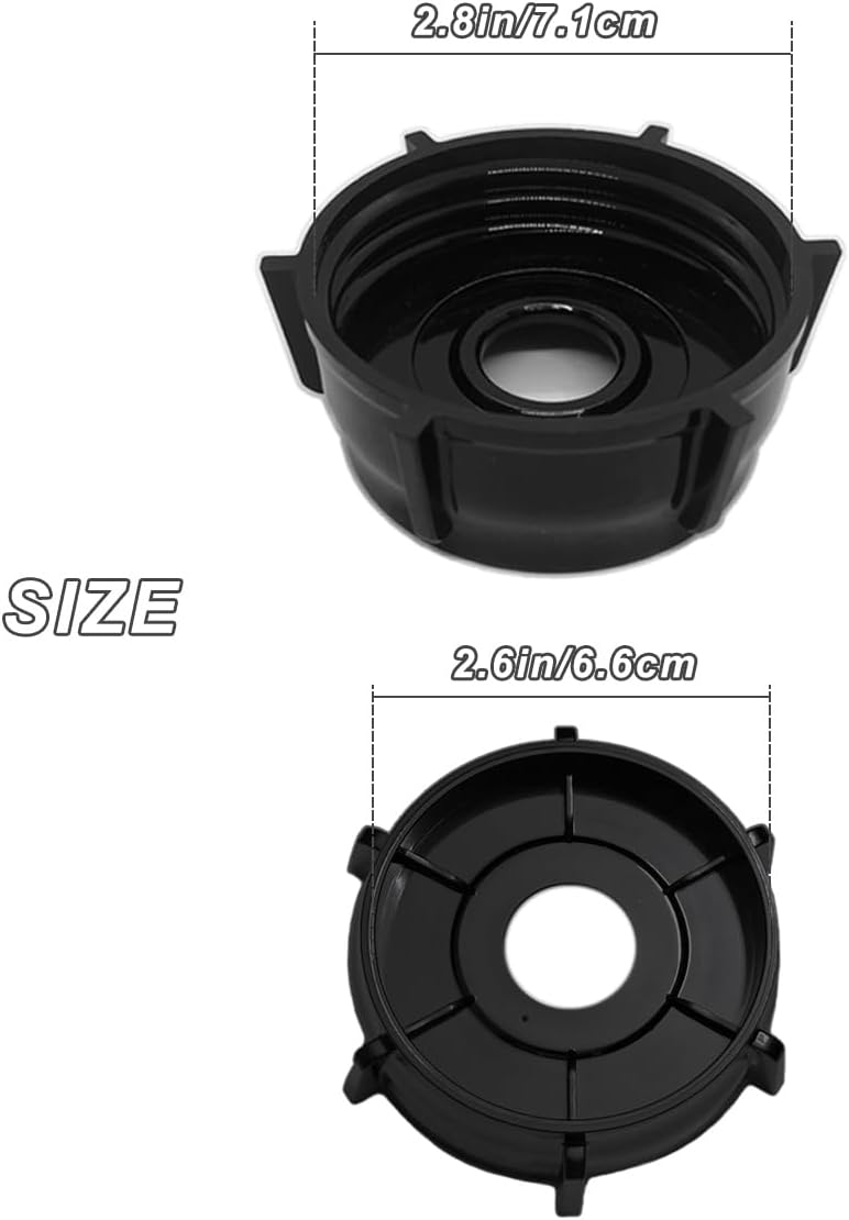 2 Pack of Blender Replacement Parts Jar Base Cap Compatible with Aspas Para Licuadora Oster Osterizer(Does NOT fit Pro, Master, or Versa models)
