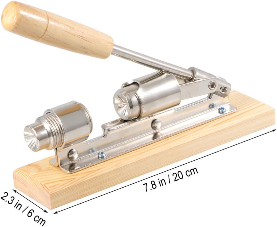 Hand-Press Nut Cracker Mechanical Walnut Opener with Non-Slip Handle Adjustable Thread Cone for Walnuts Pecans Hazelnuts Almonds Brazil Nuts 7.87 X 2.16 X 2.36 in