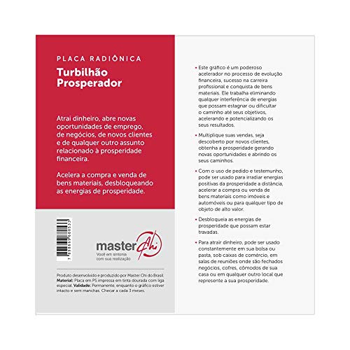 Placa Radiônica Turbilhão Prosperador