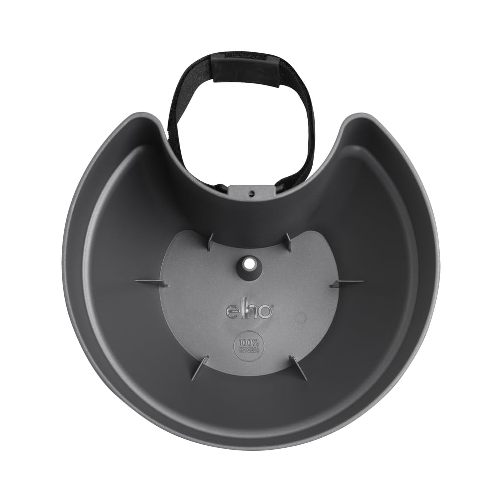elho Vibia Campana Rura odpływowa Clicker 40, doniczka na kwiaty do użytku na zewnątrz, Ø 21,6 x wys. 16,3 cm, czarny/antracyt