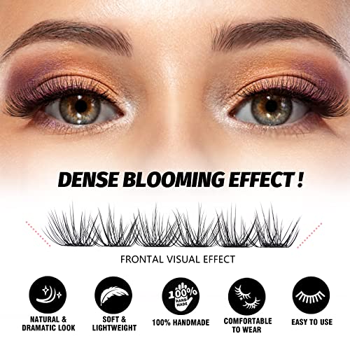 Diy Eyelash Extension Lash Clusters 120 Clusters False Eyelash 3D Effect Individual Natural Lashes Set At Home Eyelash Extension Kit Lashes Pack Volume Cross Mixed #TOP4