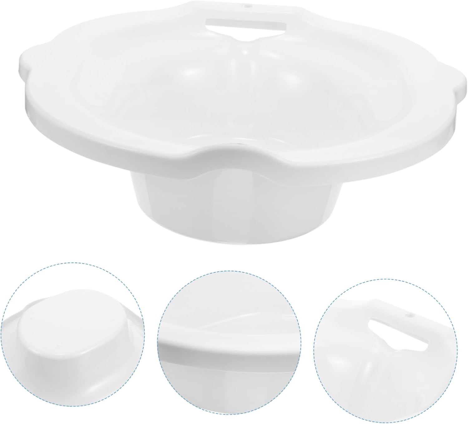 Outanaya Sitz Bath Basin for Relief Ergonomic Toilet Seat Soaking Bowl Space Material Design for Postpartum Care Elderly Patients Convenient Home Use