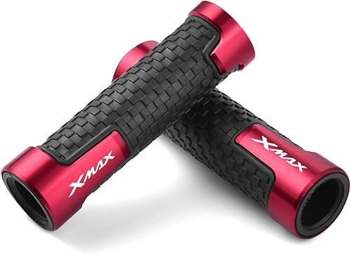 Miniatura 1 de Handlebar Grips Motorcycle CNC Aluminum 22mm Handlebar Hand Grips Rubber Gel Handle Grip for Yamaha XMAX300 Xmax 300 XMAX250 2017 2018 2019 20