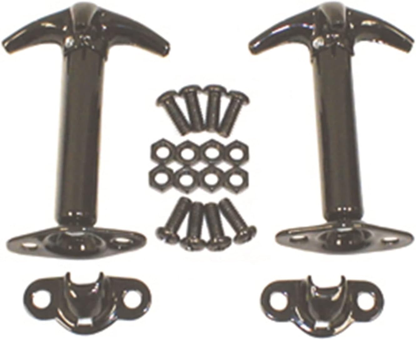 Rugged Ridge Hood Catch Kit for Jeep CJ/Wrangler YJ - Fits 1941–1995 Models - Durable Construction & Easy Installation