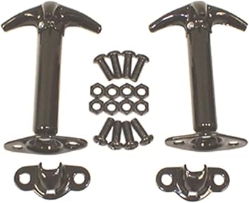 Rugged Ridge Hood Catch Kit for Jeep CJ/Wrangler YJ - Fits 19411995 Models - Durable Construction & Easy Installation