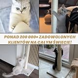 Petrebels Drapak Maine 90 cm wysokości, z bardzo stabilną płytą podłogową i pniem z naturalnego sizalu, 40 x 40 x 90 cm, kolor czarny
