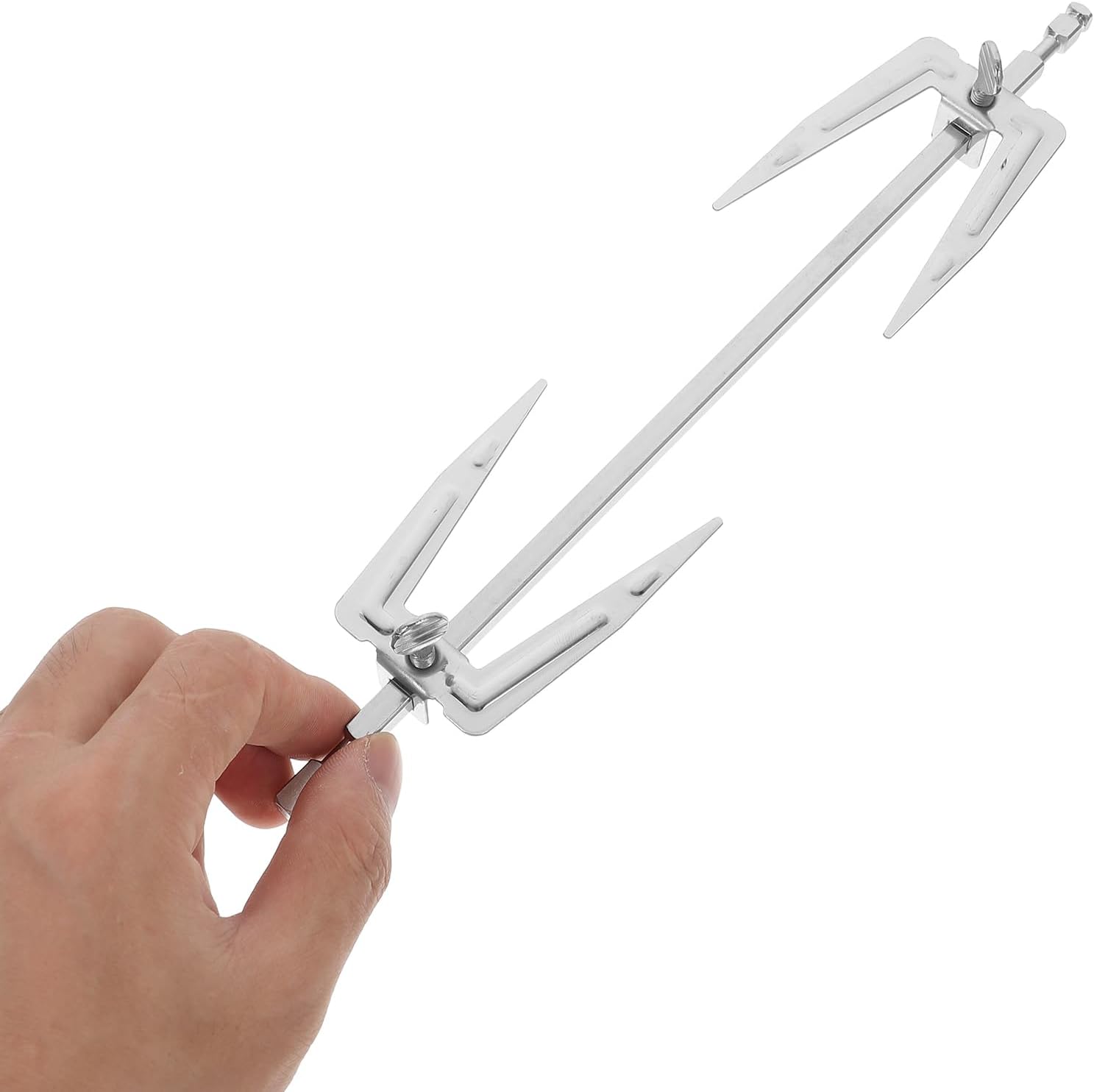 Rotisserie Meat Forks Air Fryer Fork Grill Spit Rod Stainless Steel Roast Chicken for Home Picnic BBQ Camping