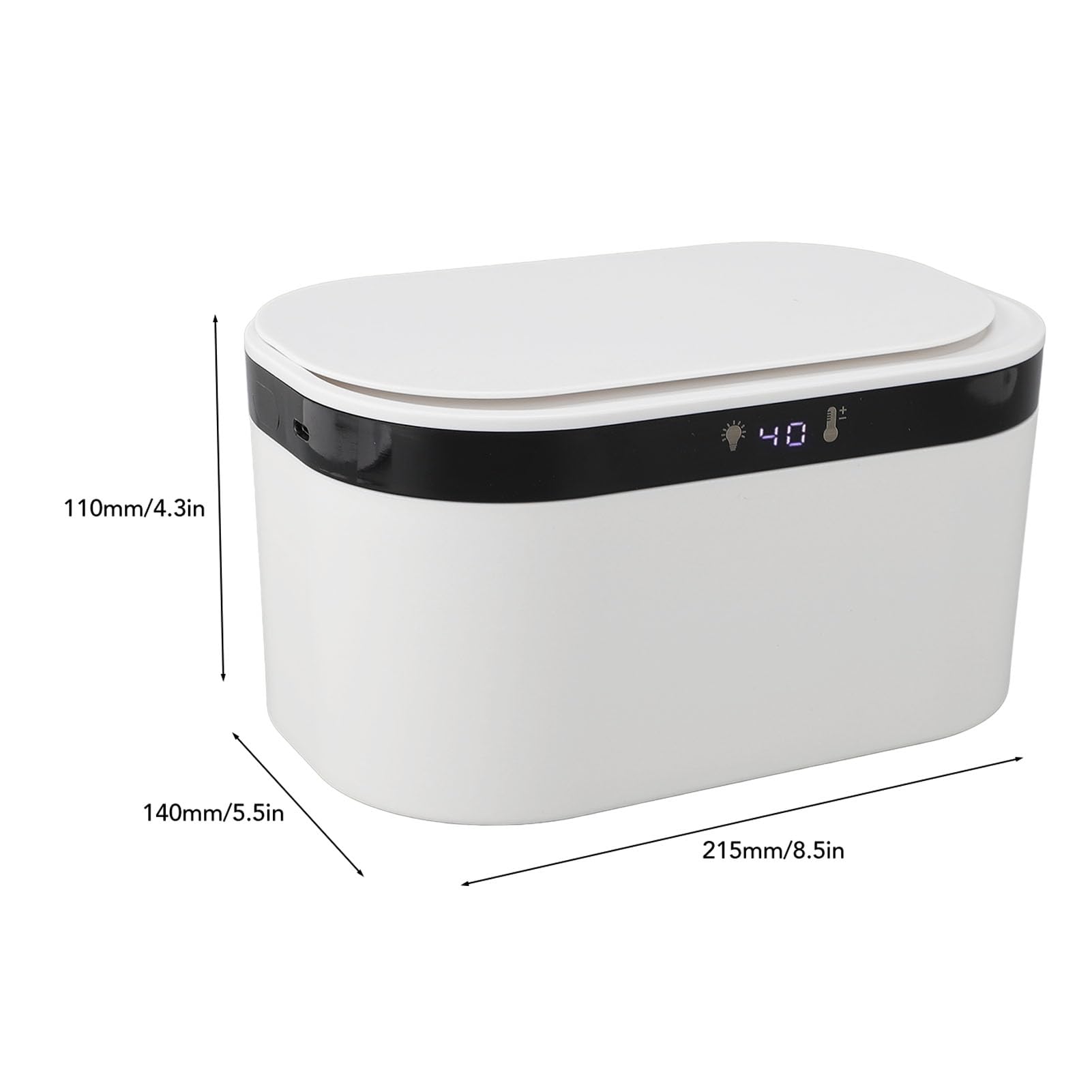 Calentador de Automóvil Toallitas Calentadoras para Bebés y Hogar 40°F a 140°F Luz Nocturna Ajustable Función Inteligente para Toallitas Húmedas y Secas