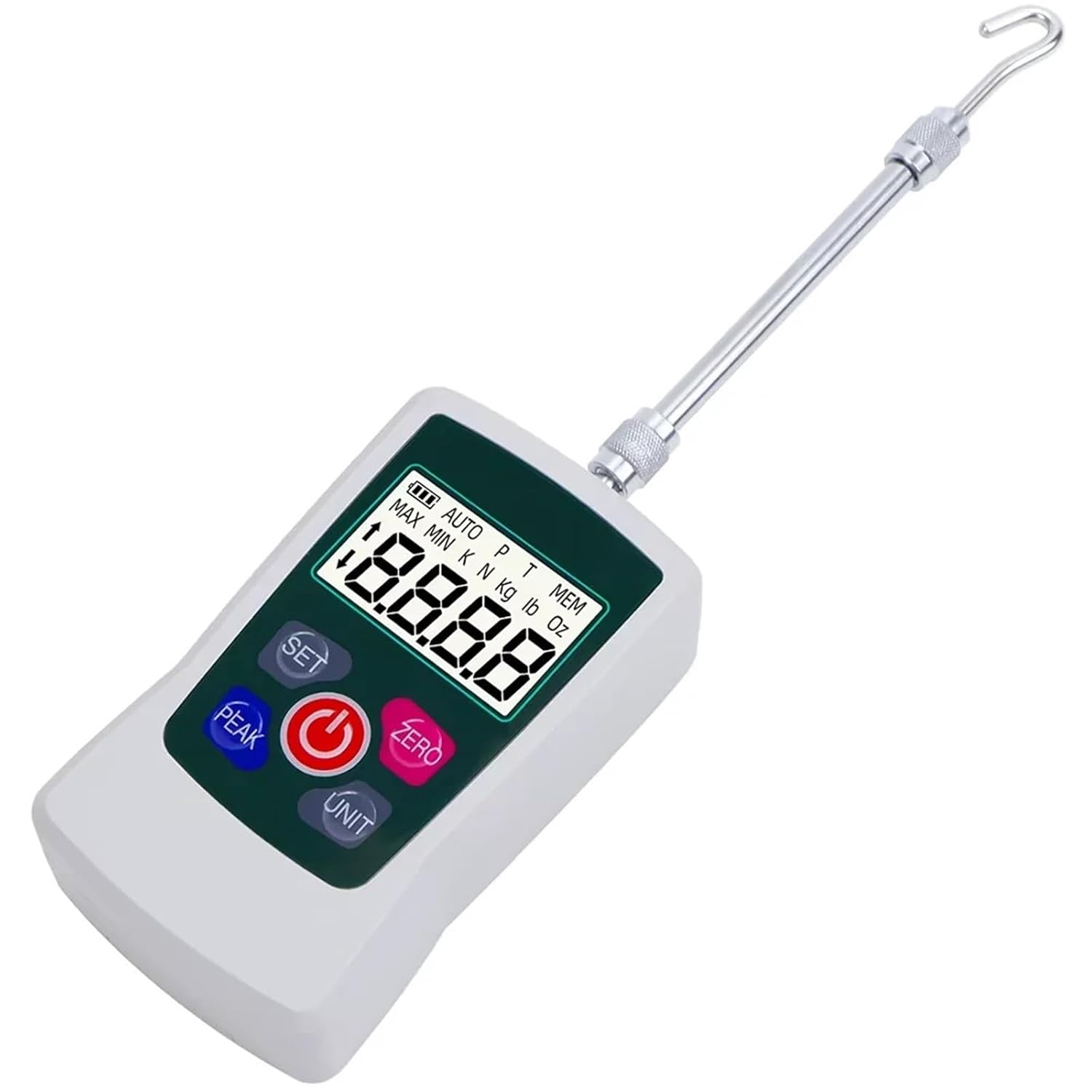 500N Digital Dynamometer Force Gauge Portable Pull Tester Electronic Dynamometer Digital Display Push-Pull Force Meter