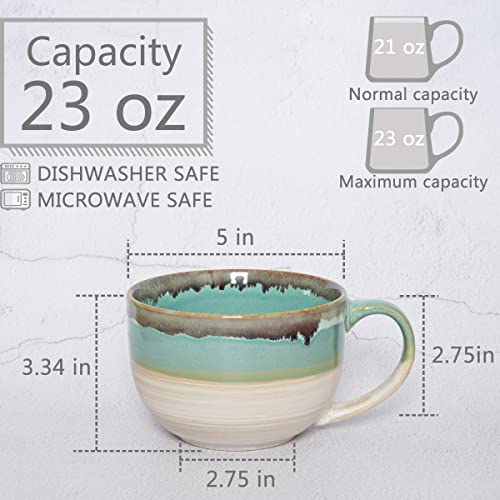 Bosmarlin Ceramic Jumbo Coffee Mug Set Of 2 thumb #1